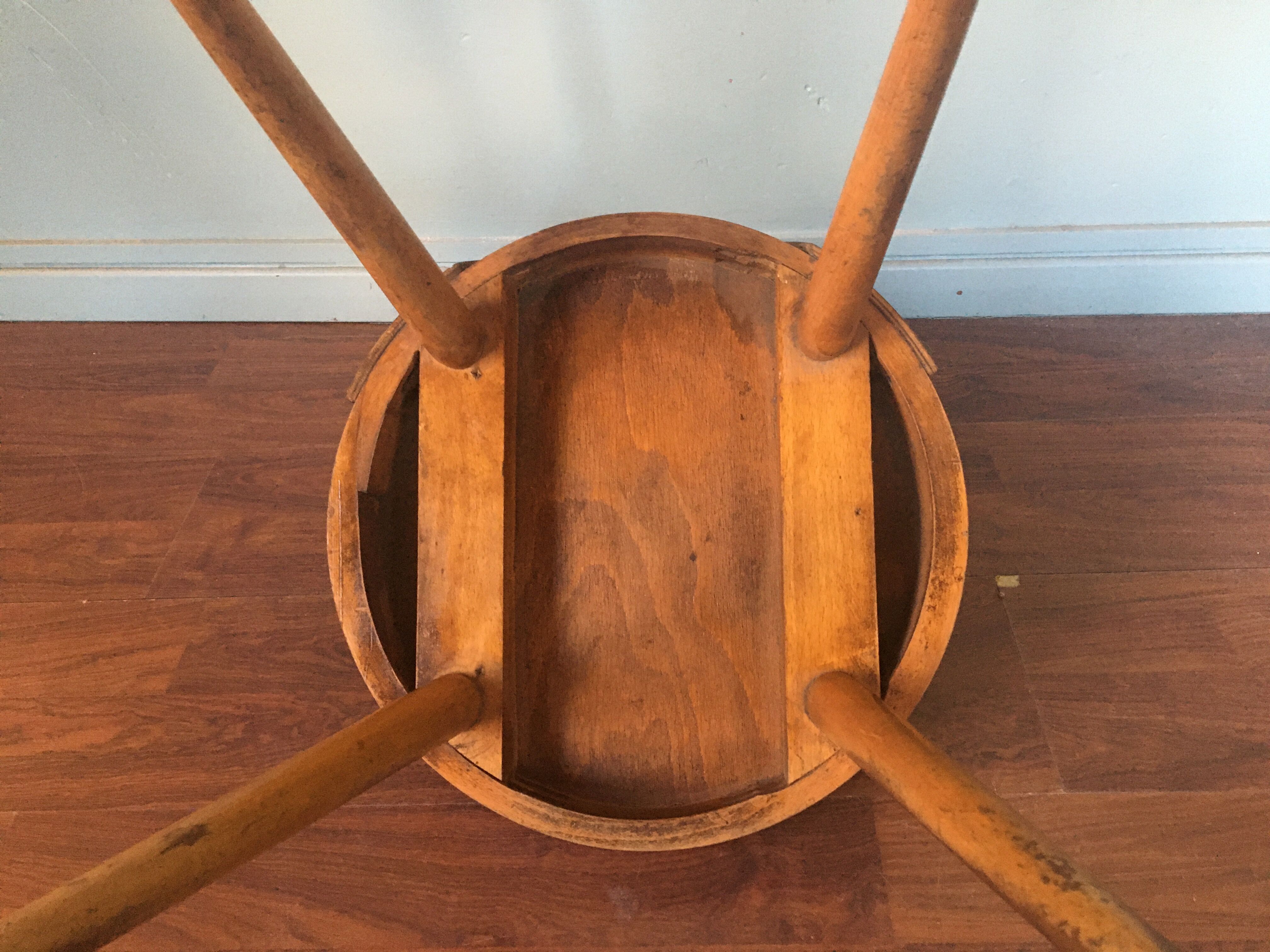 Suite of 4 chairs bistro Baumann, 60s.