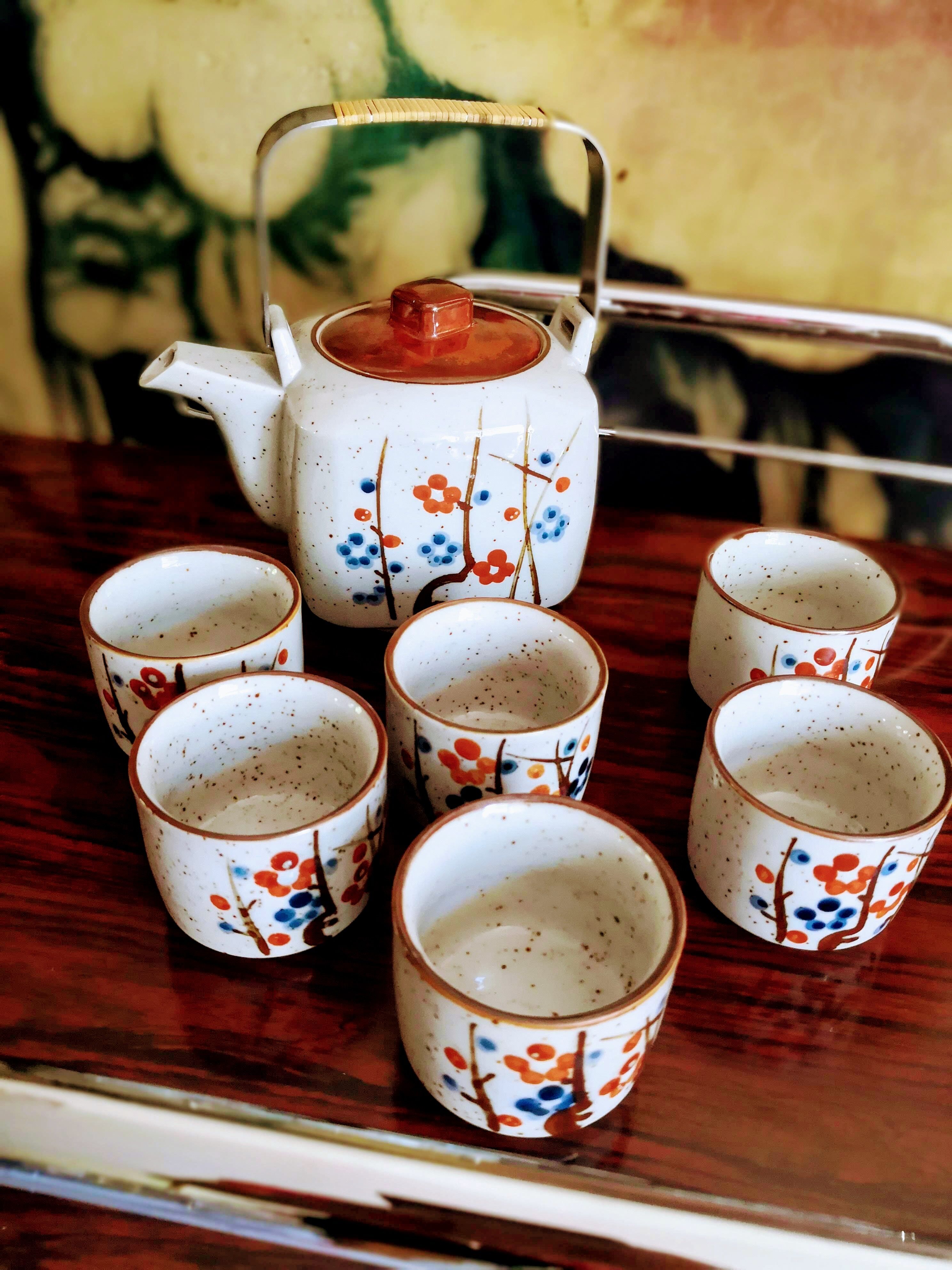 Vintage stoneware tea service