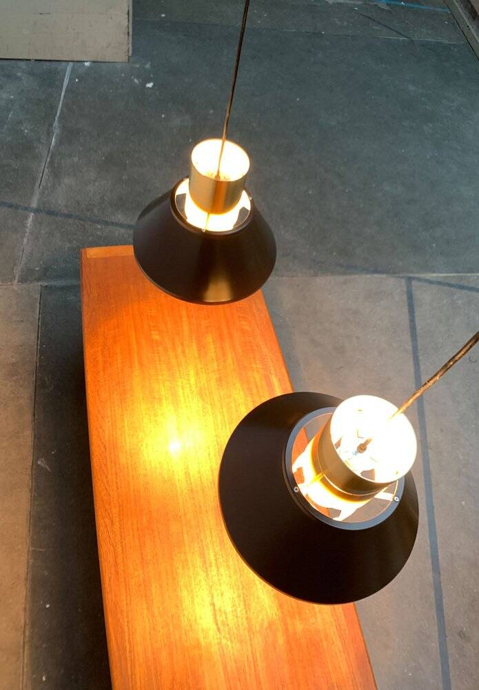 Mid-Century Danish Life pendant lamps by Jo Hammerborg for Fog & Mørup, 1960s, set of 2