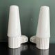 Pair of Scandinavian ceramic wall lights by Bernadotte