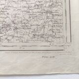 Old map Vendée west coast France 1930
