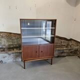 Small MDK display case / teak veneer bookcase 1960 Scandinavian design