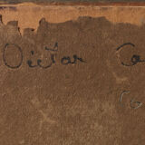 Painting pastel "landscape" by Joseph Victor Communal (1876-1962)