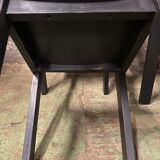 6 vintage chairs circa 1960 patinated black