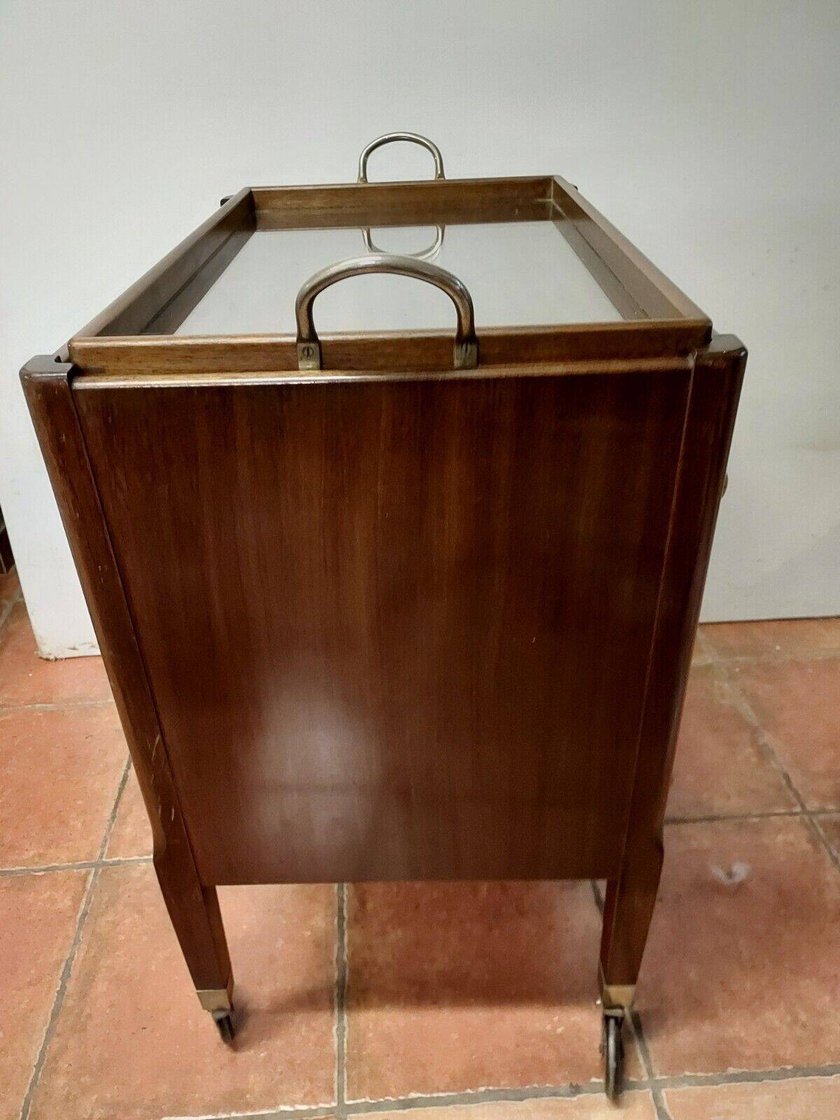 vintage mahogany serving table
