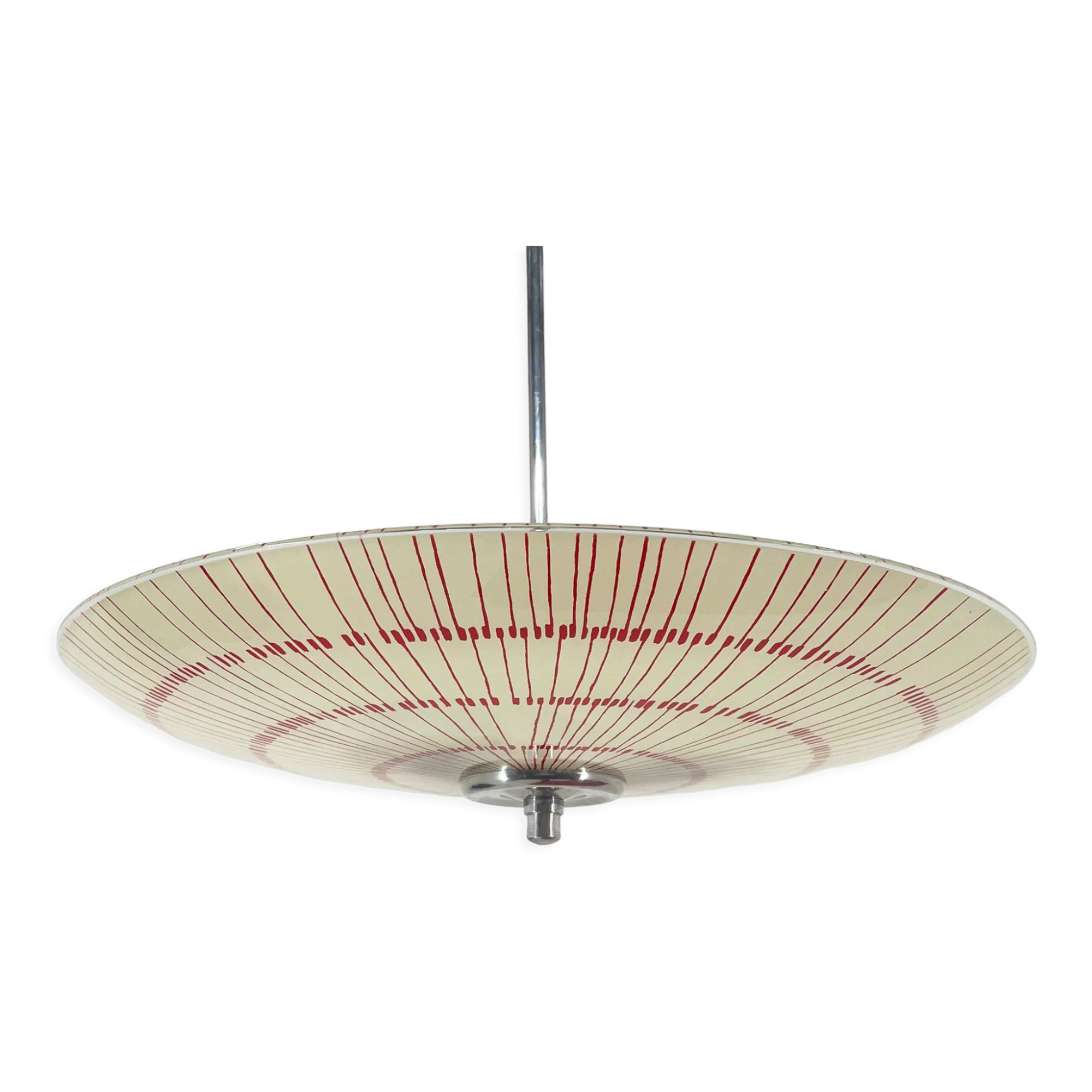 Mid-century glass chandelier by Napako Czechoslovakia 1960s