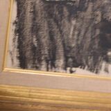 Original XL Swedish oil on canvas – portrait by Pär Thorell – dated 1955 – vintage & framed – 93 × 76 cm