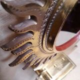 AranMula Kannadi magic mirror of the Kerala Lotus / Sun 20x31cm