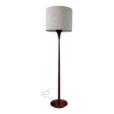 Lampadaire Art déco en acajou massif 1940s