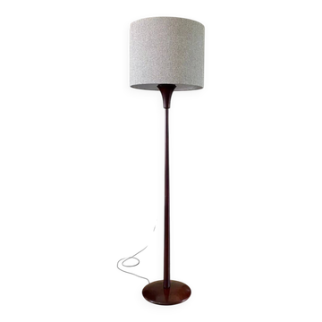 Art Deco floor lamp in solid mahogany 1940s