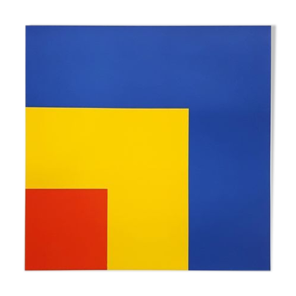 Impression lithographique sur papier épais, Ellsworth kelly, ryb ( d'après red, yellow and blue).