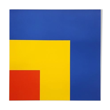 Impression lithographique sur papier épais, Ellsworth kelly, ryb ( d'après red, yellow and blue).