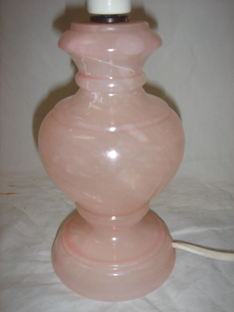 Pink marble lamp foot