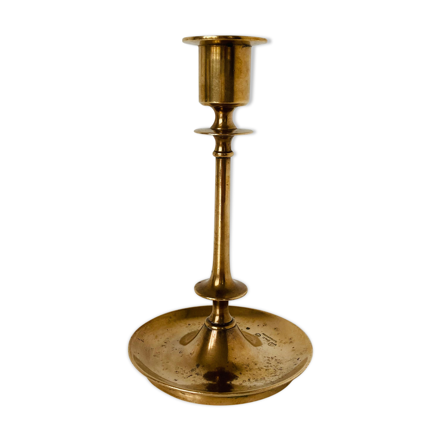 Elegant brass candle holder Russian work