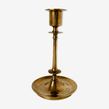 Elegant brass candle holder Russian work