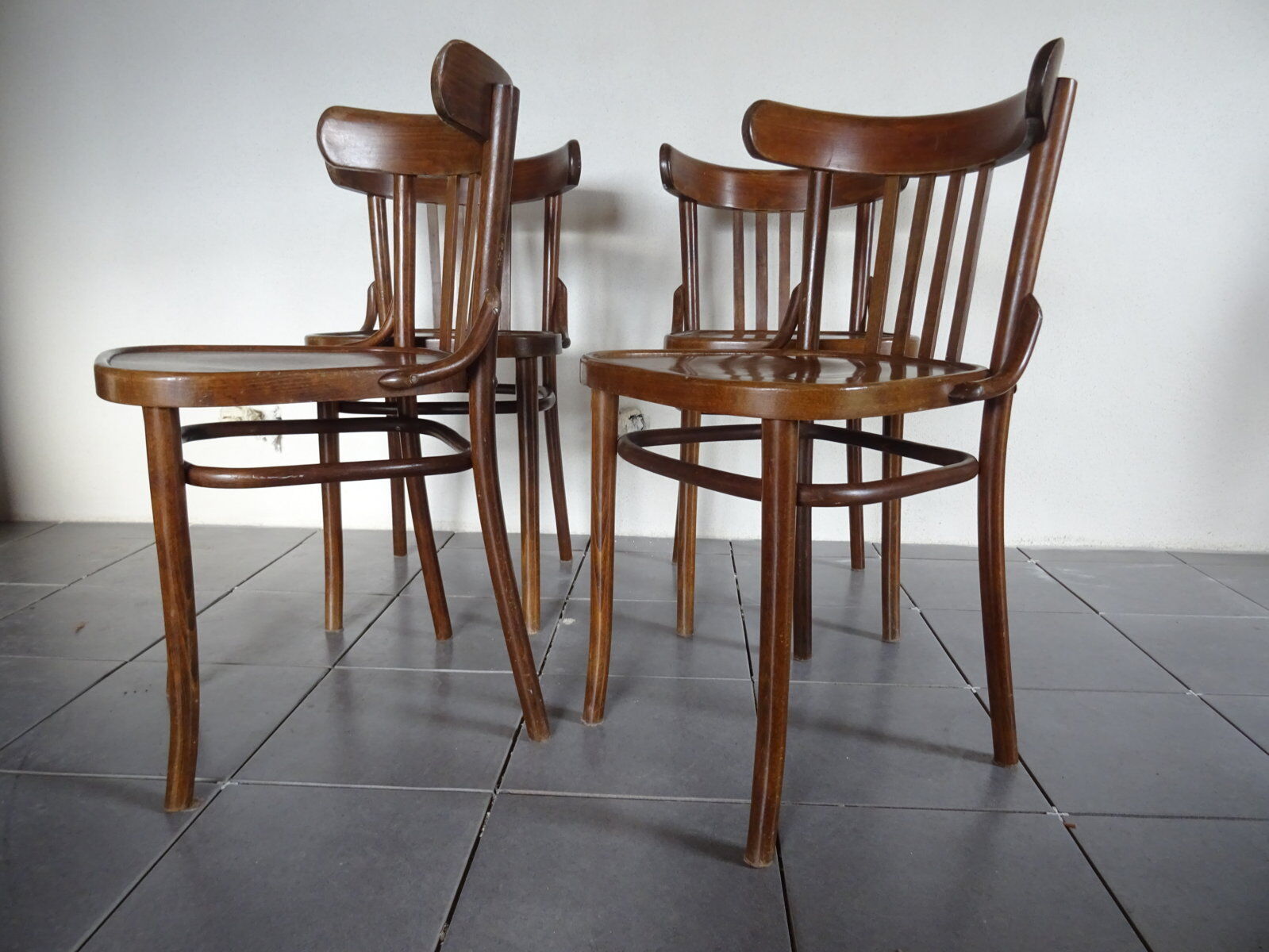 Series of 4 bistro chairs
