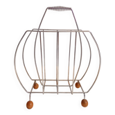 Magazine rack or vinyls Sputnik space age 1970