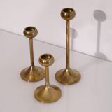 Scandinavian candlesticks trio, 1960s