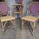 Lot of 14 purple stackable deck chairs has 50's 60's
