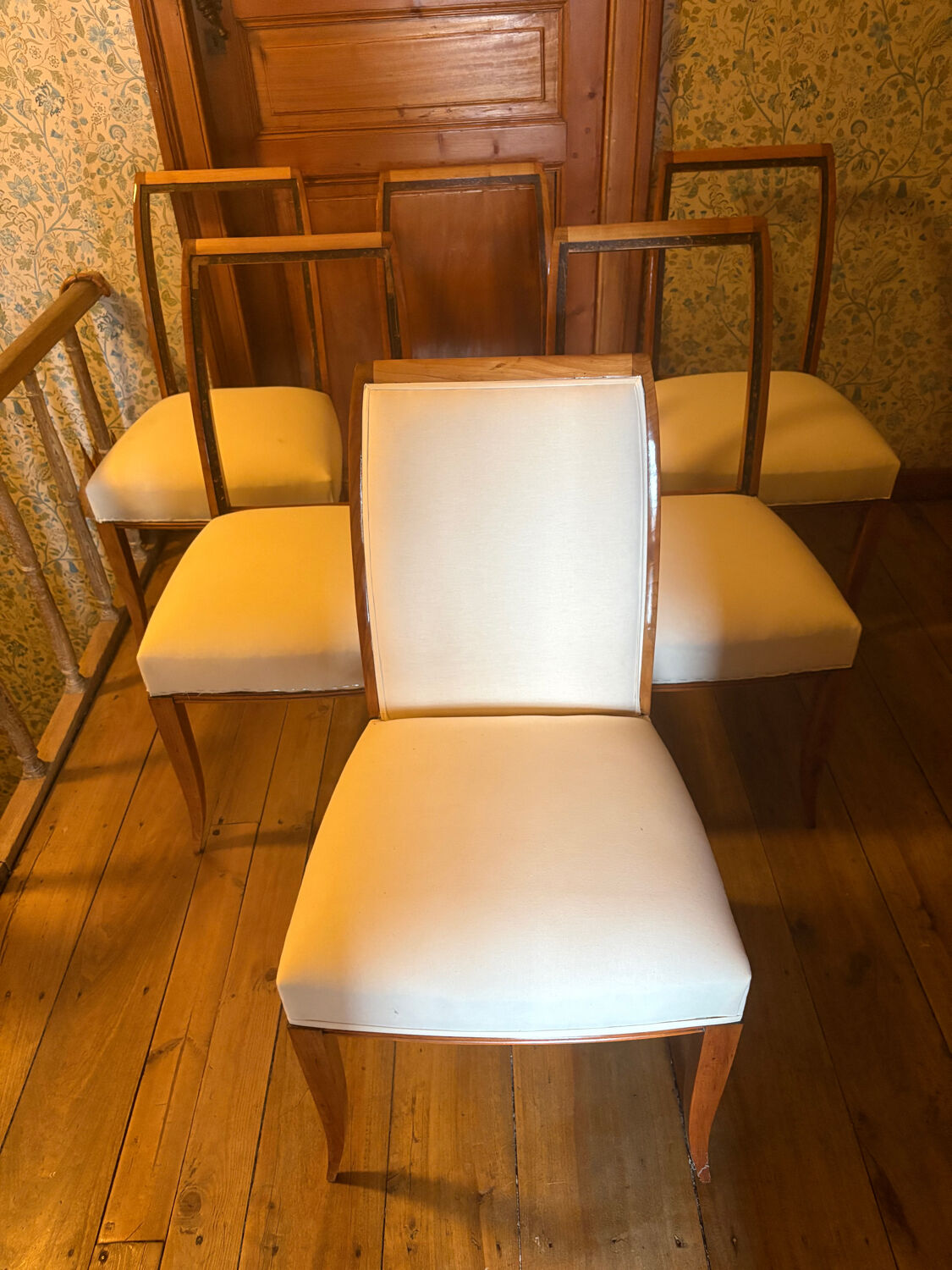 Set of six Art Deco chairs
