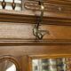 Napoleon III wardrobe in walnut, late 19th century, 3 mirrors, marble.