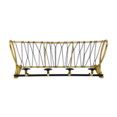 Porte manteau vestaire scoubidou doré
