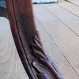 Louis XV style bench with cross-braced design