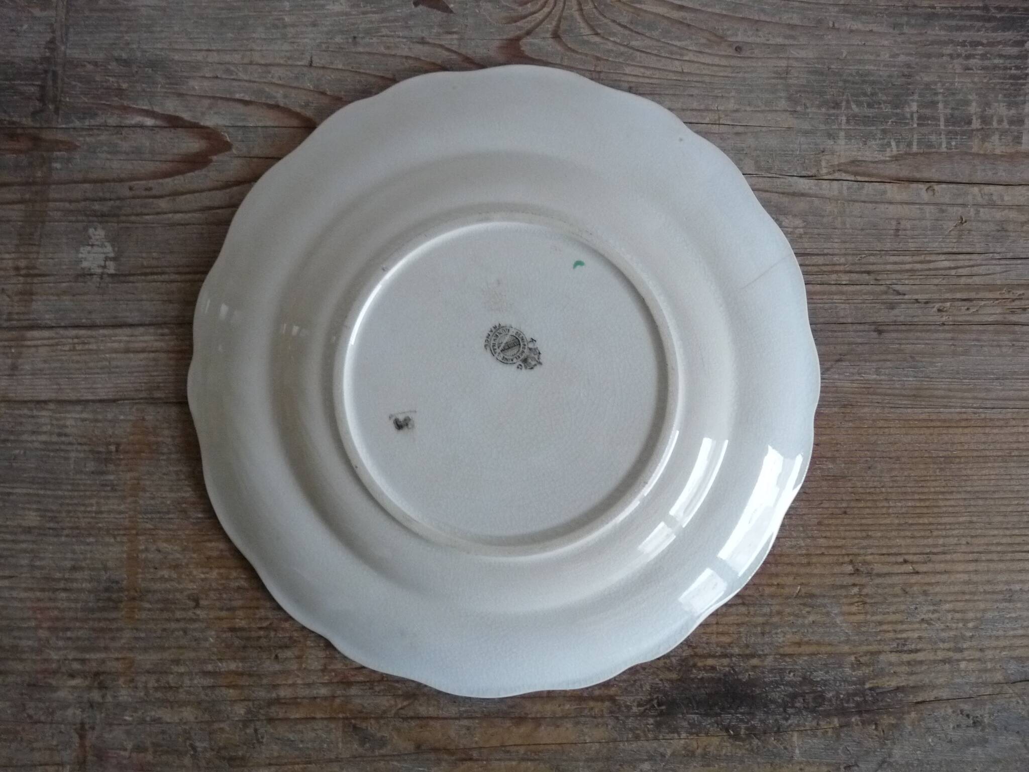 Lunéville earthenware plate