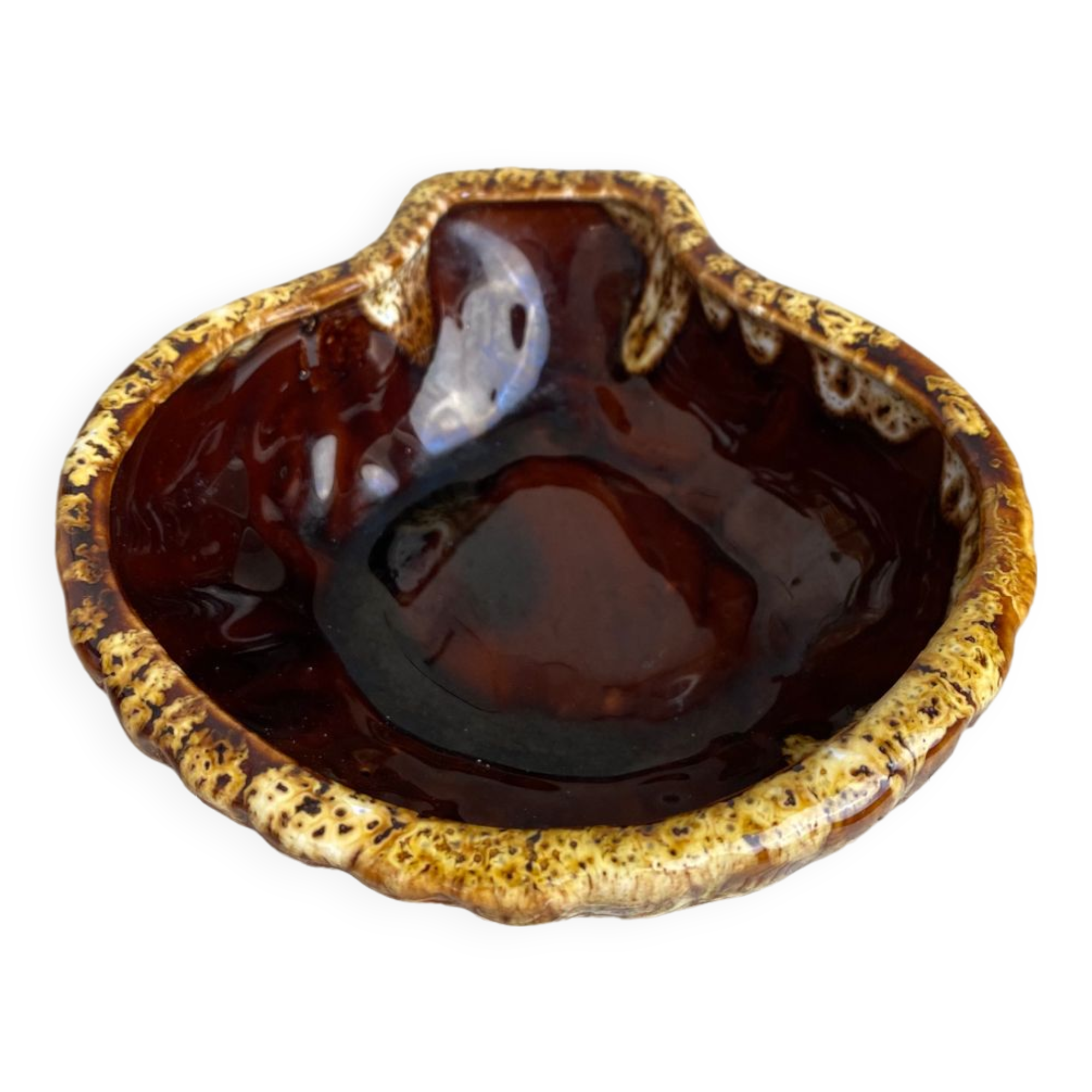 Vallauris ceramic empty pocket bowl