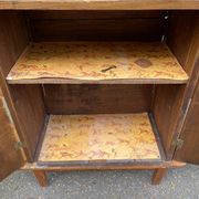 Art Deco bar cabinet from the 1950s in wood.