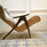 Fauteuil Wing chair à système de relaxation année 50/60