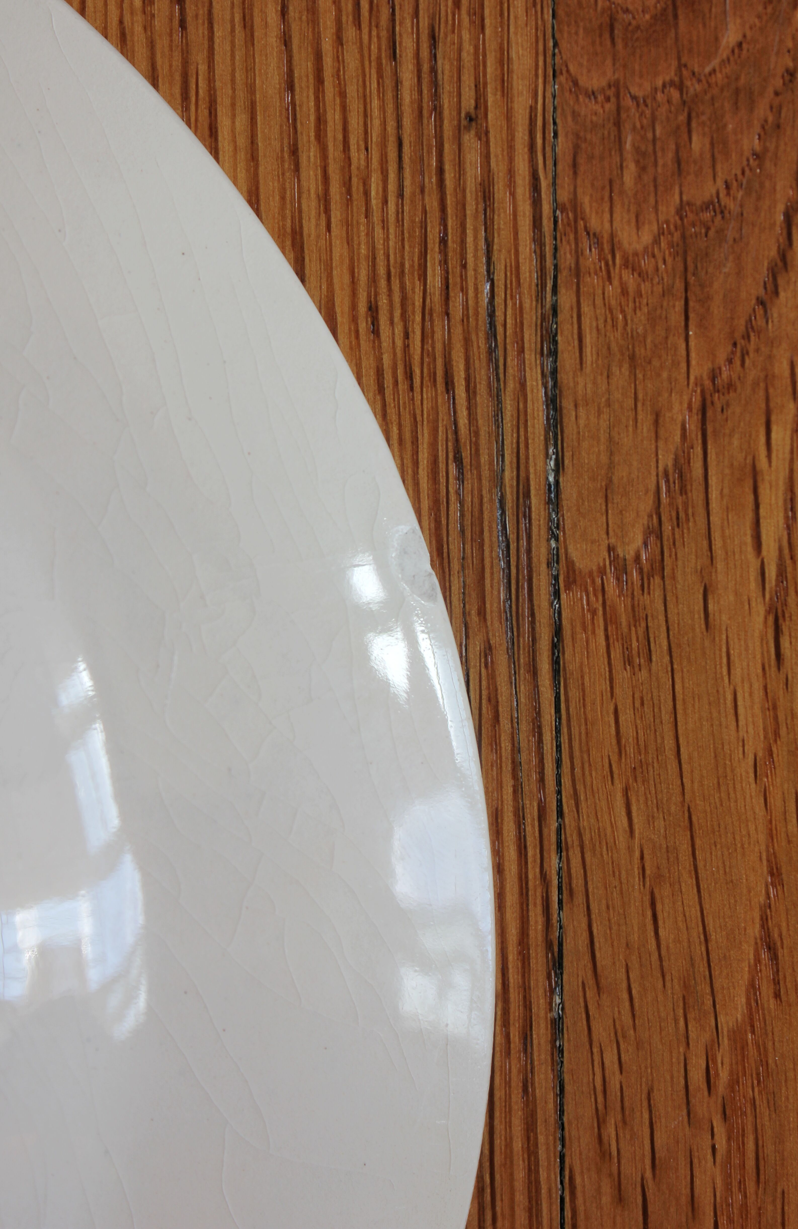 4 plates in iron earth opaque poppies, from Gien