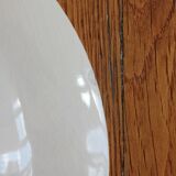 4 plates in iron earth opaque poppies, from Gien