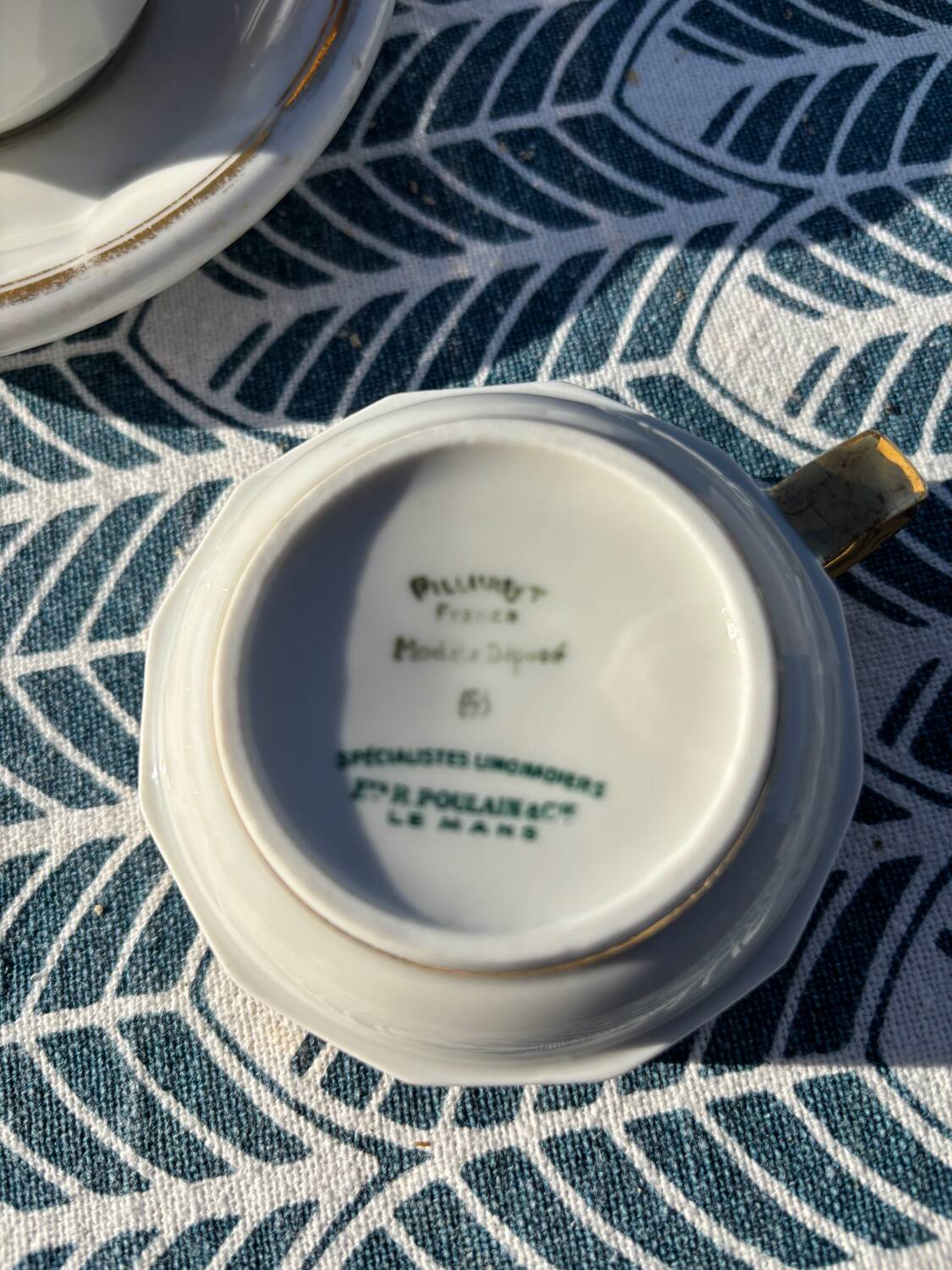 4 tasses bistrot Pillivuyt France