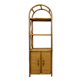 Vintage rattan shelf