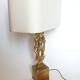 Desk lamp in gilded bronze by Papineau, 1970s