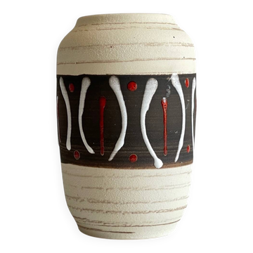 Handmade ceramic vase from the 1950s