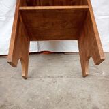 Bedside table in wooden slats