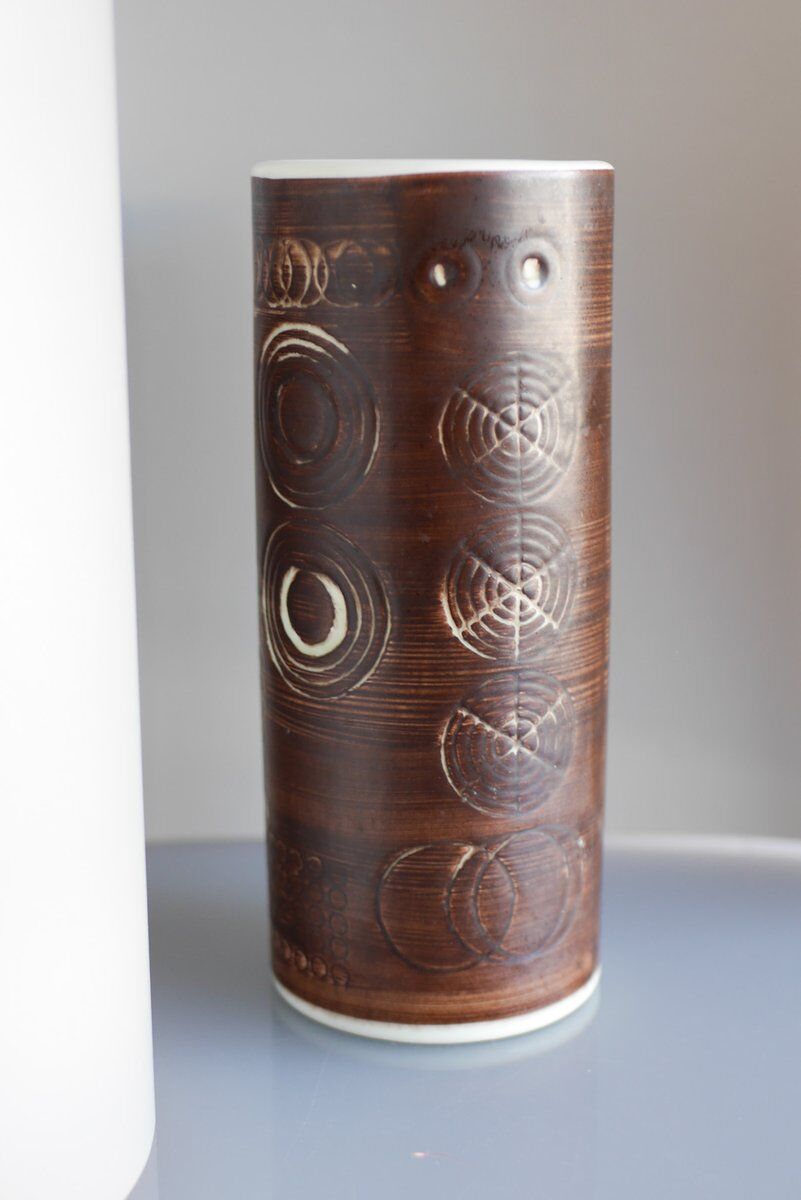 Vintage Scandinavian art pottery vase by Alberius for Rörstrand, Sweden, 1960s