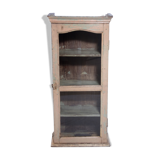 Burmese teak wall showcase