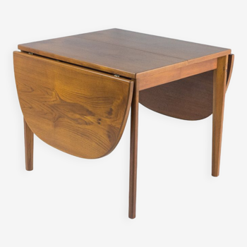 Table danoise en teck avec extensions, vintage scandinave 1960s