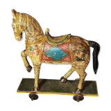 Old horse with wheels