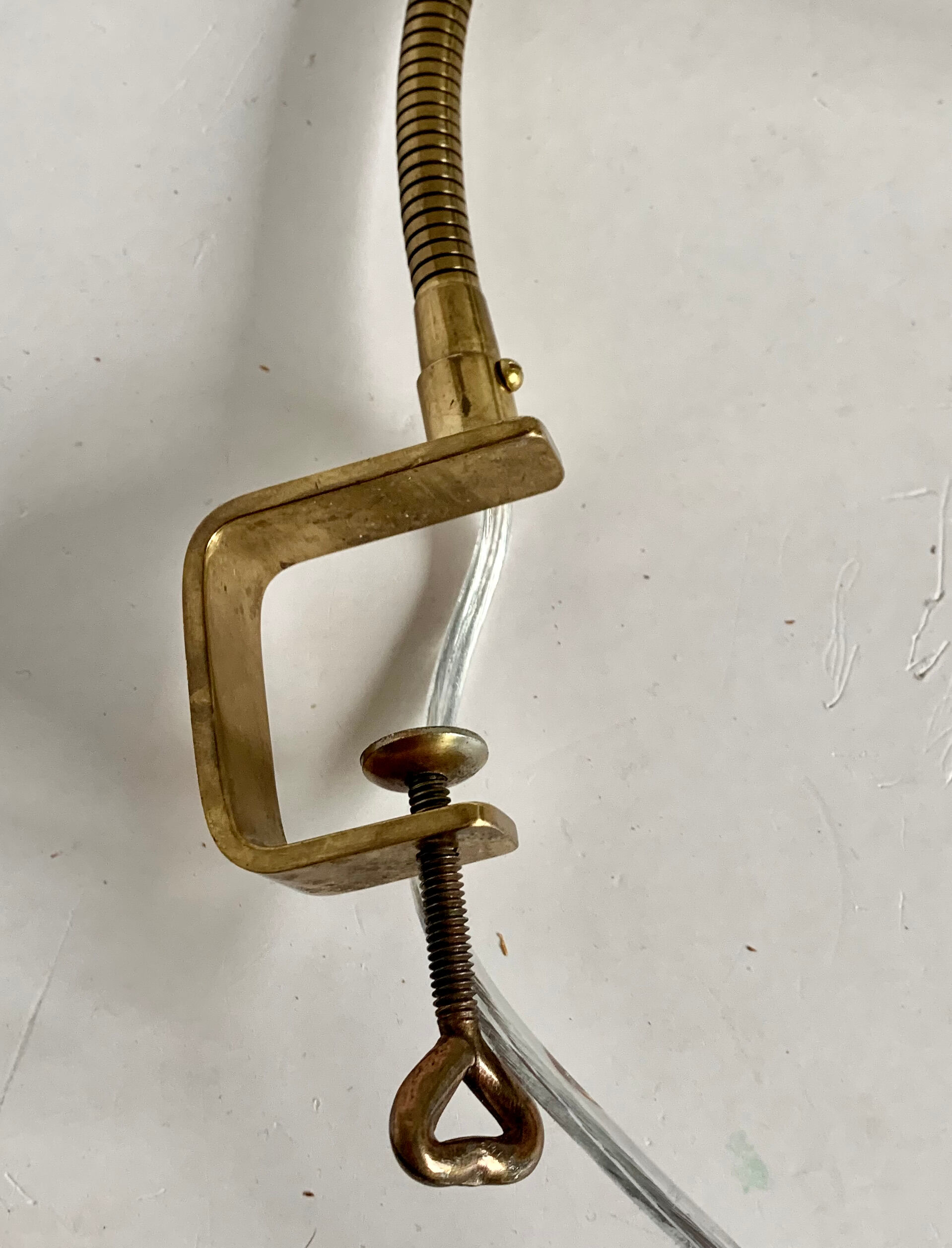 Mid-century italian brass table lamp, 1950s