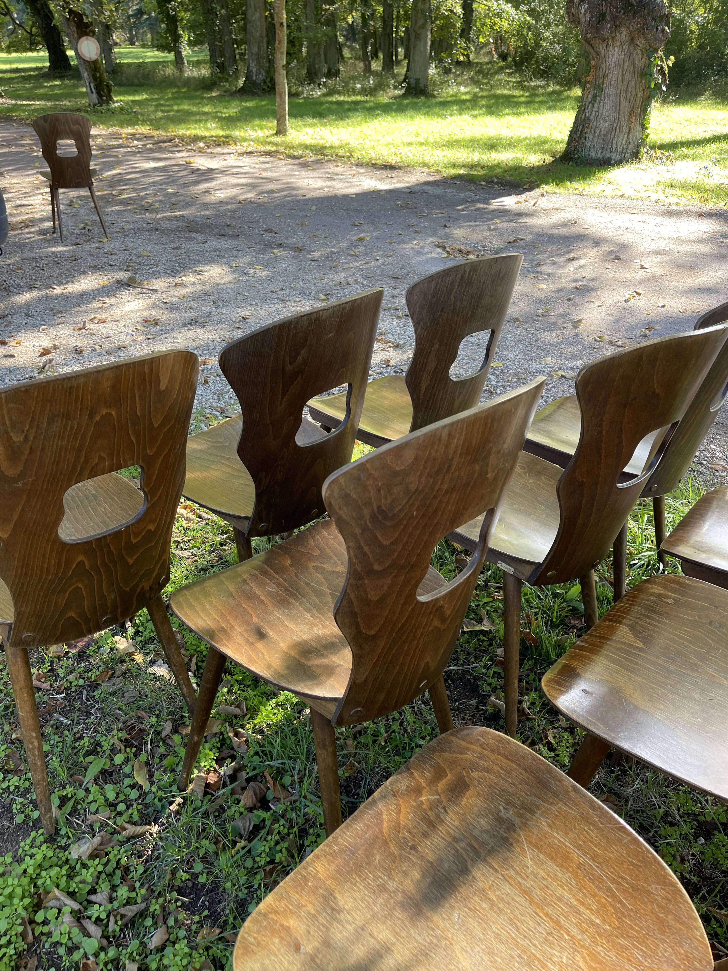 9 Baumann chairs