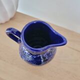Small enameled ceramic pitcher