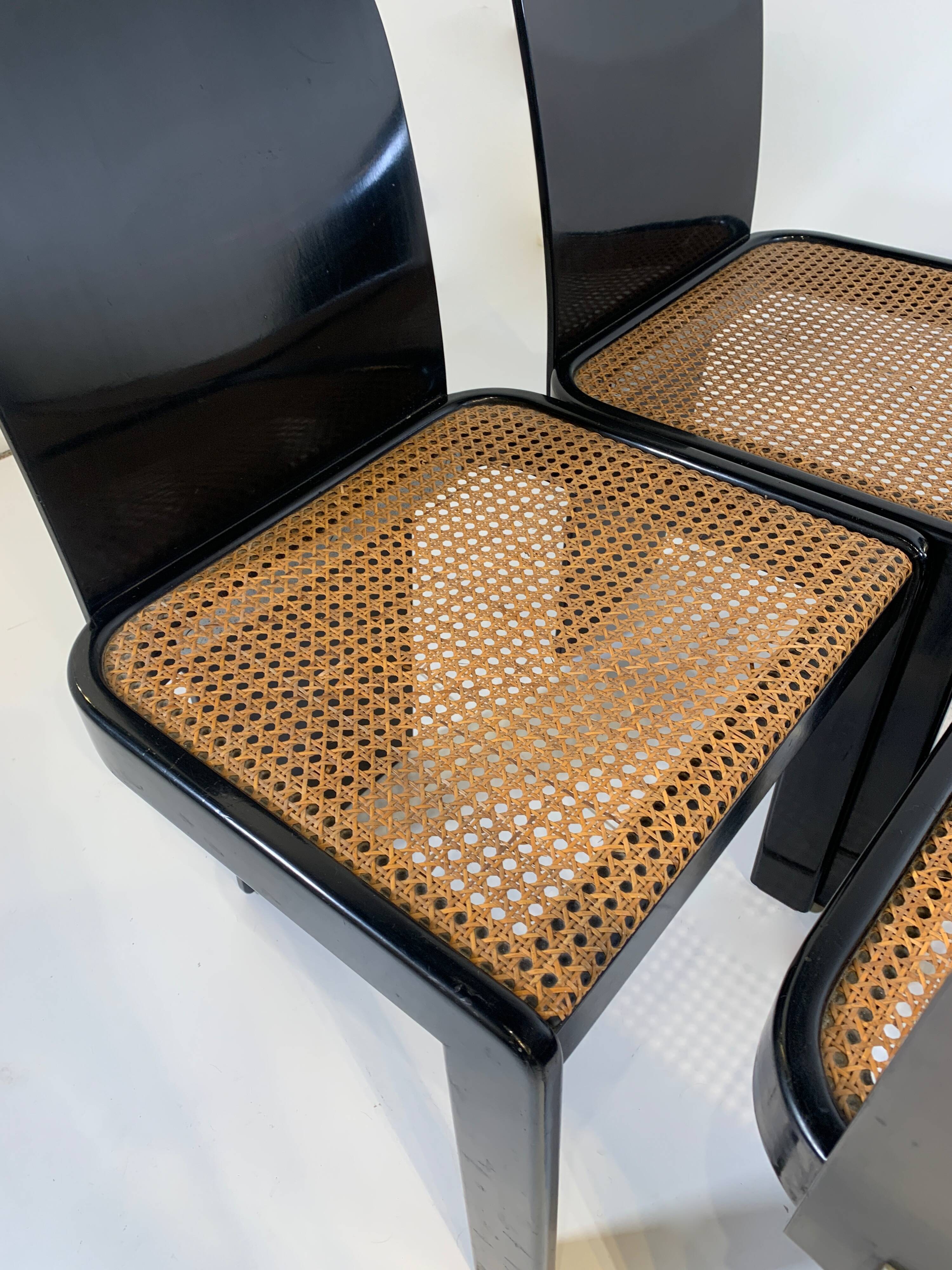 4 Pierluigi Molinari chairs