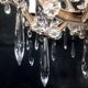 Old chandelier with 10-branch tassels