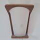 Pair of Louis Kalff frosted wood and opaline sconces