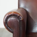 Set of 2 design armchairs made of sheepskin