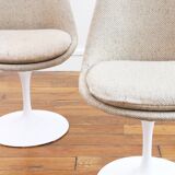 2 Chaises – Tulipe - Eero SAARINEN – Knoll - Pivotante